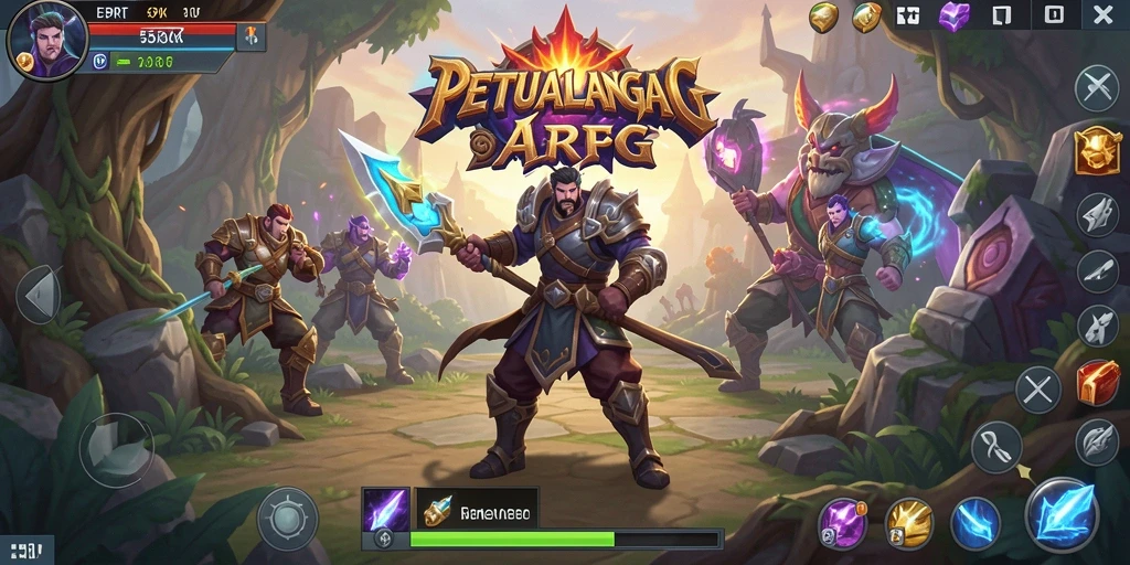 Tampilan aksi mendebarkan dari gameplay ARPG di 55RT.