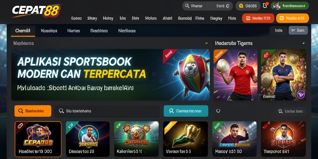 Tampilan gameplay taruhan olahraga yang menarik di CEPAT88.