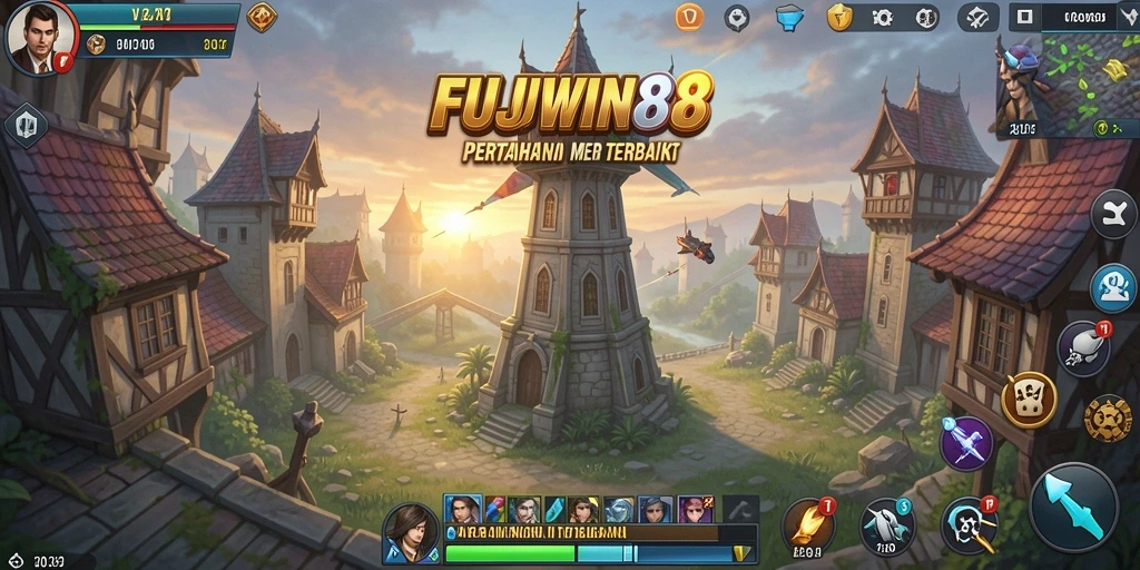 Tangkapan layar gameplay menunjukkan serangan mendebarkan di FUJIWIN88.