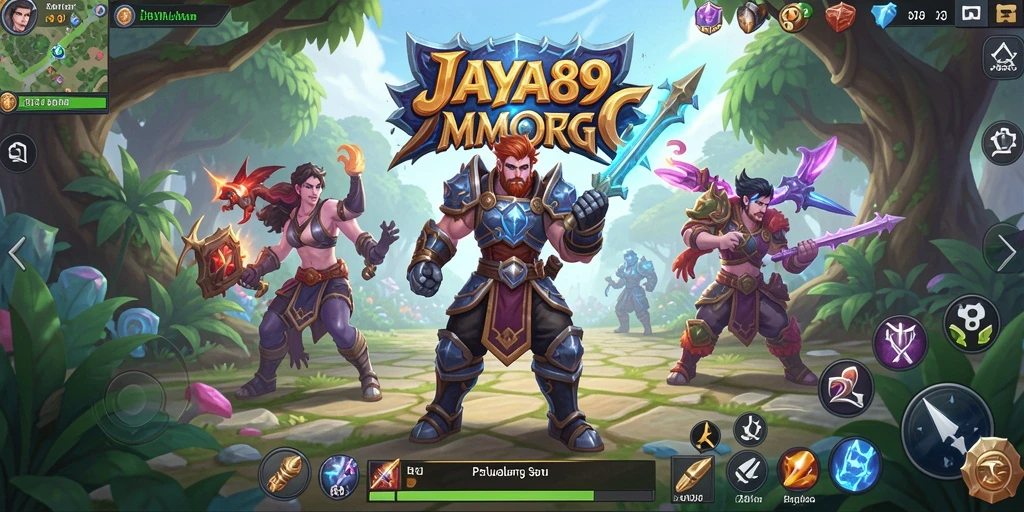 Gameplay JAYA89 yang menampilkan pertempuran epik dan eksplorasi.