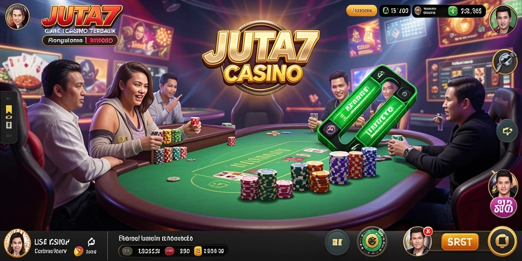 Gameplay Live Casino JUTA7 dengan dealer profesional.