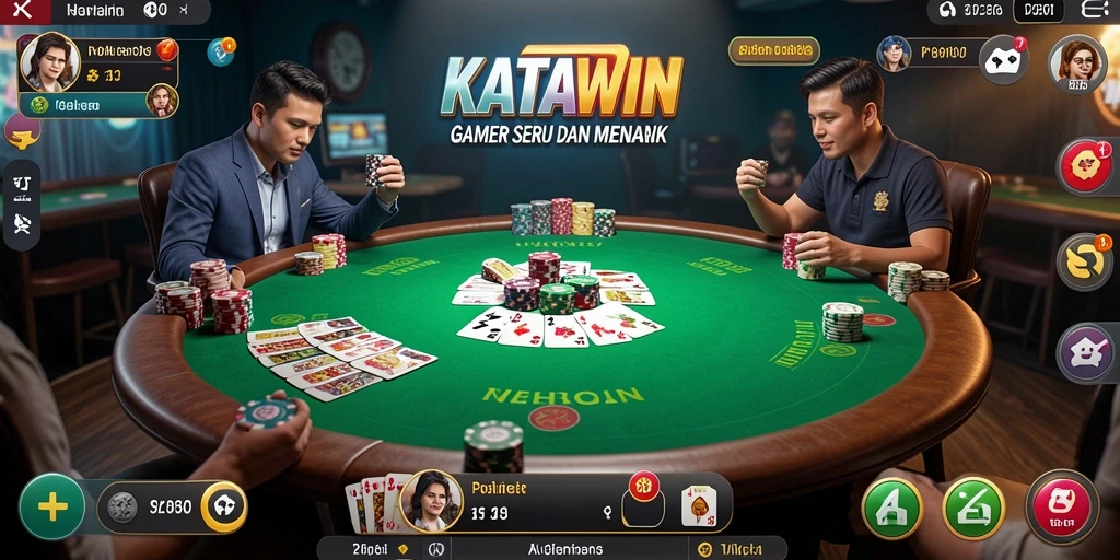 Tampilan gameplay KATAWIN yang seru dan menantang.