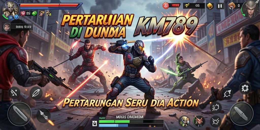 Tangkapan layar dari gameplay Action KM789 yang penuh aksi.