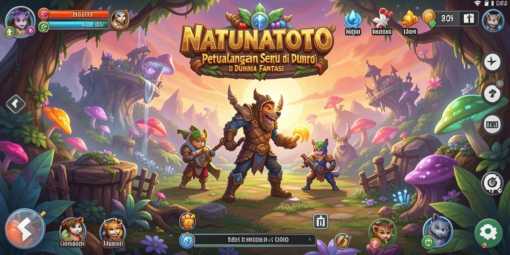 Gameplay NATUNATOTO yang seru dalam dunia petualangan yang menakjubkan.