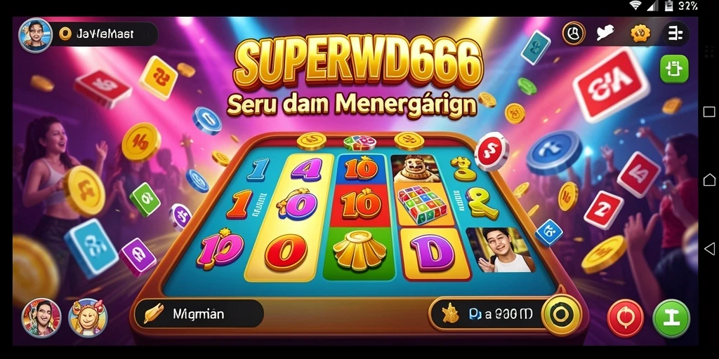 Tampilan gameplay seru dalam permainan Bingo SUPERWD666.