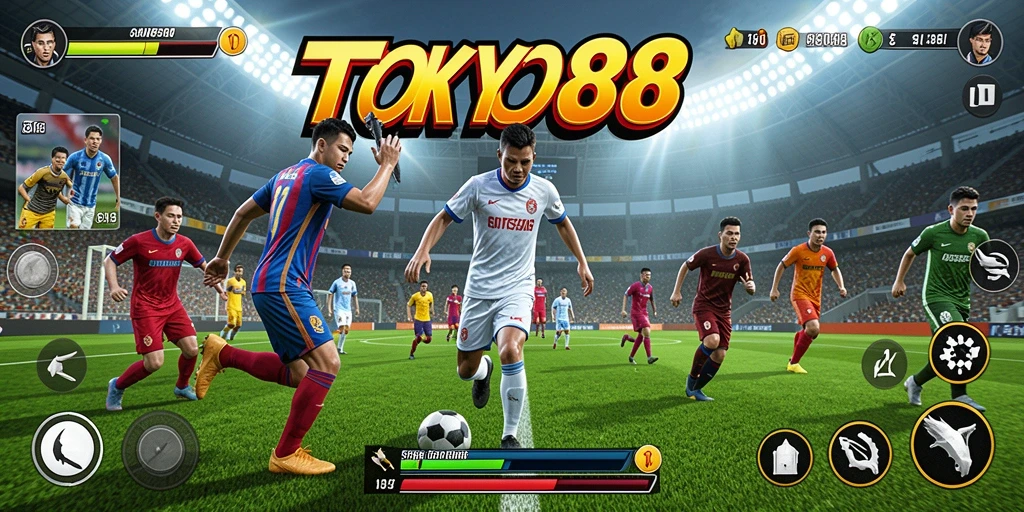Tampilan gameplay seru dan dinamis dari TOKYO88.
